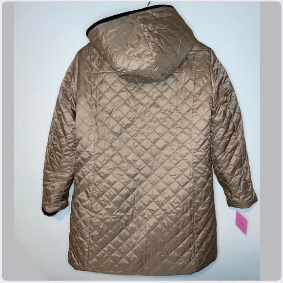 Kate Spade Reversible Sherpa Quilted Jacket - Picture 10 of 11